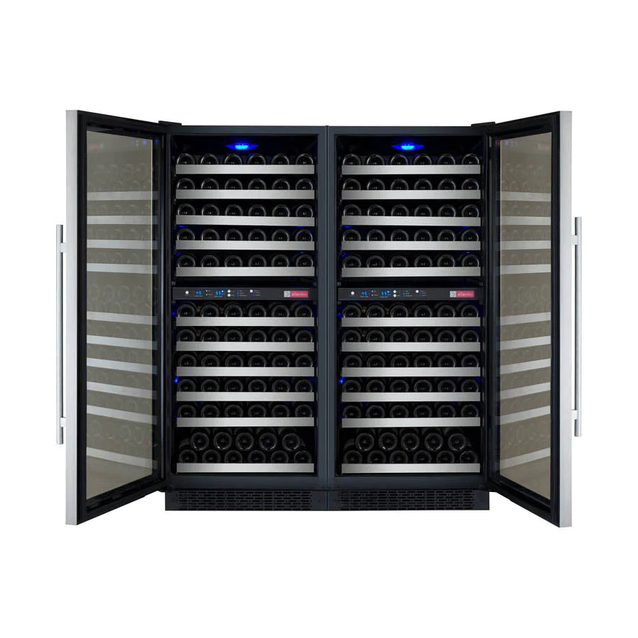 Double door wine coolers excel in terms of organizational flexibility. With two separate compartments, they often provide dual-zone, 4-zone cooling