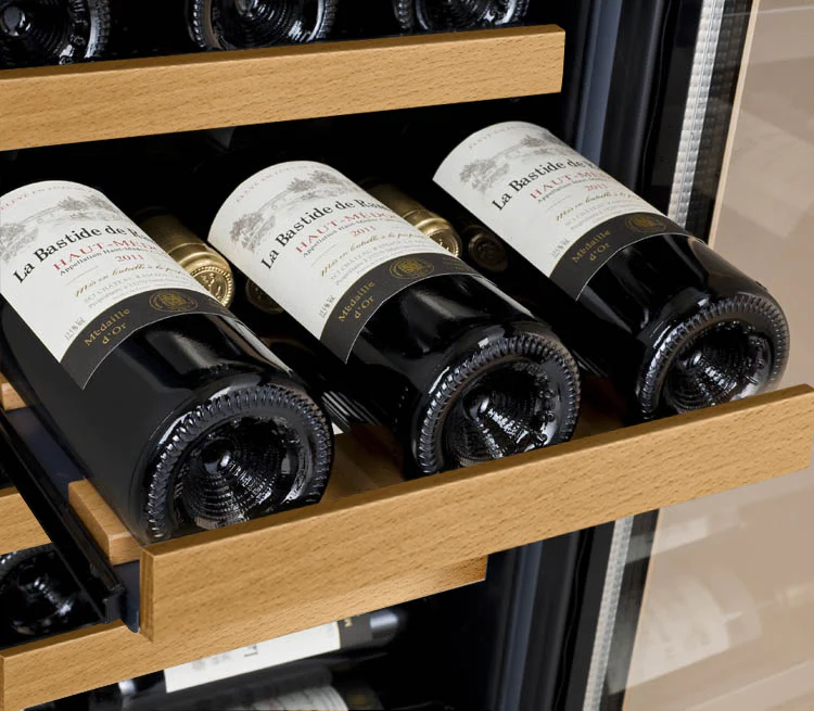 Storing wine bottles horizontally is a common practice that keeps the cork moist and prevents it from drying out.